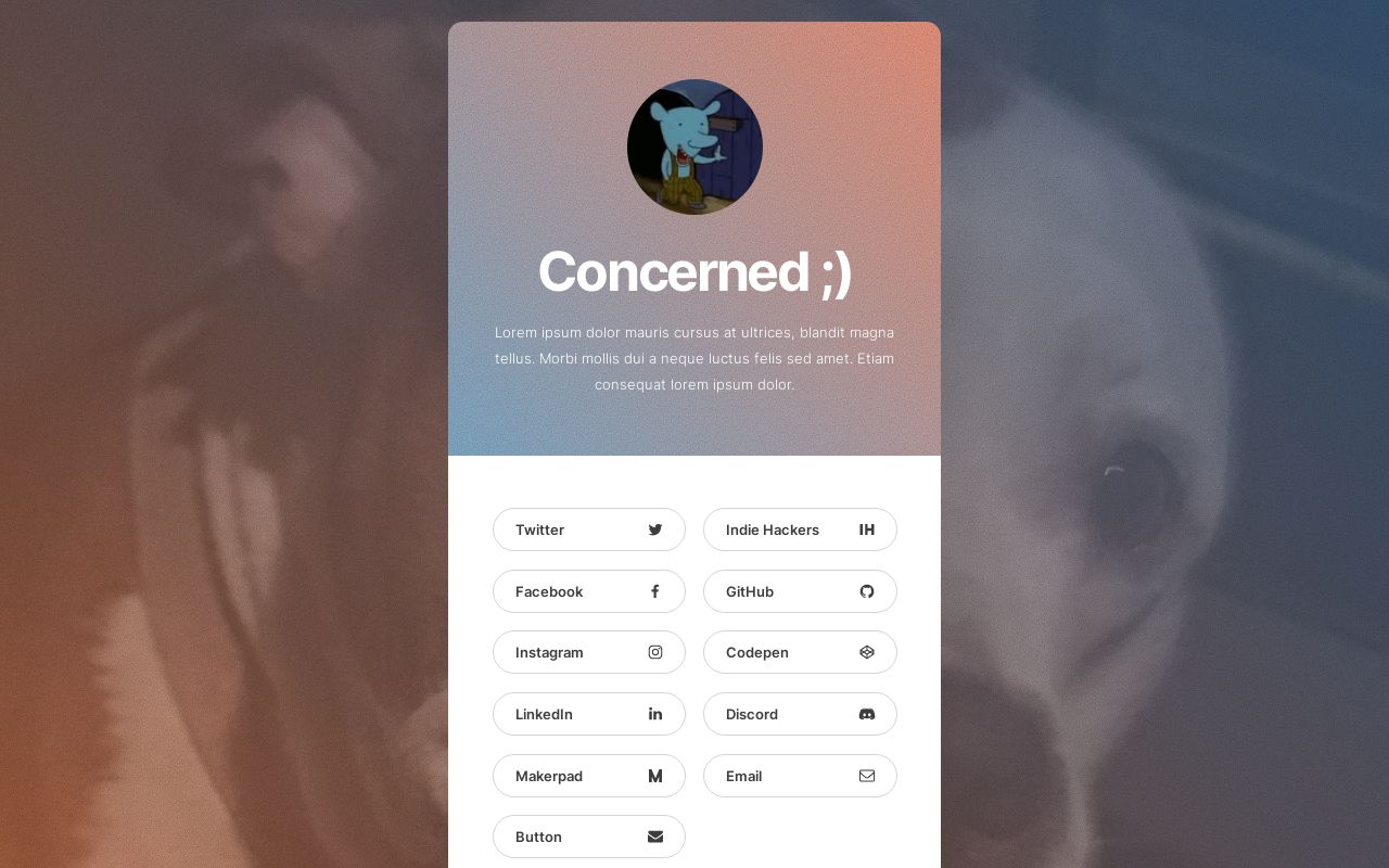 Carrd profile picture for @concerned